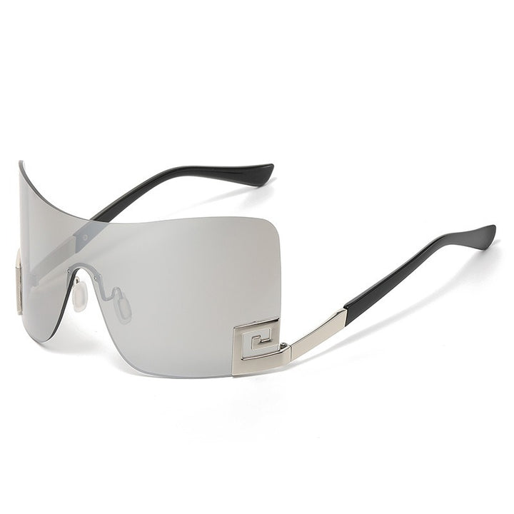 Large frame integrated sunglasses