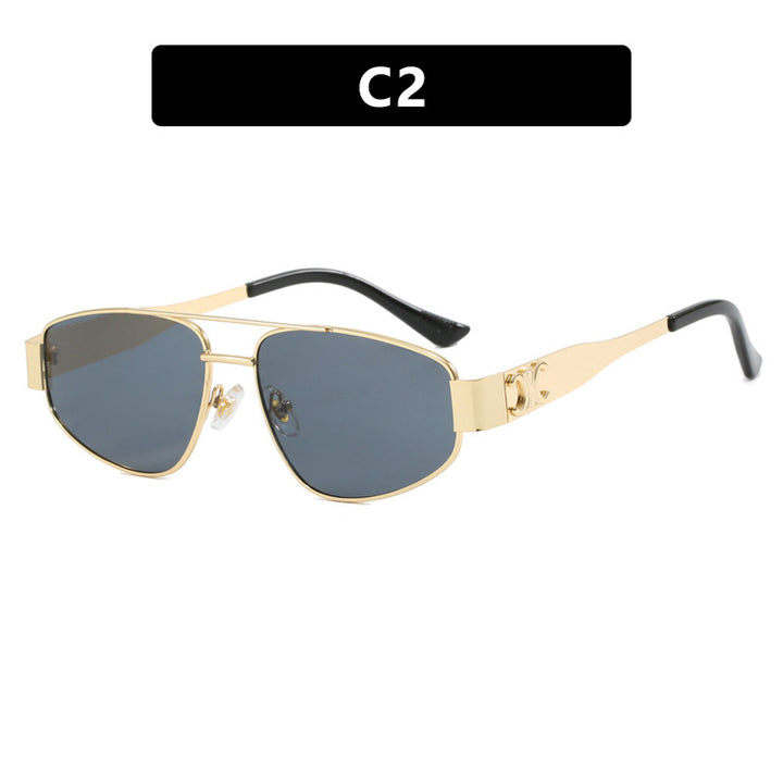 Double beam cat eye sunglasses