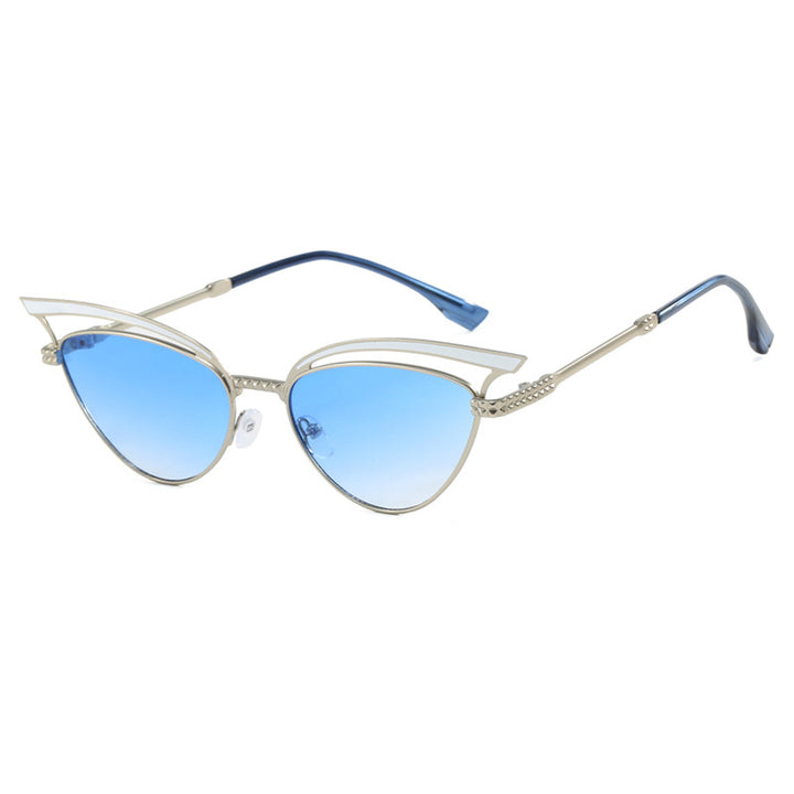 Cat eye hollow sunglasses