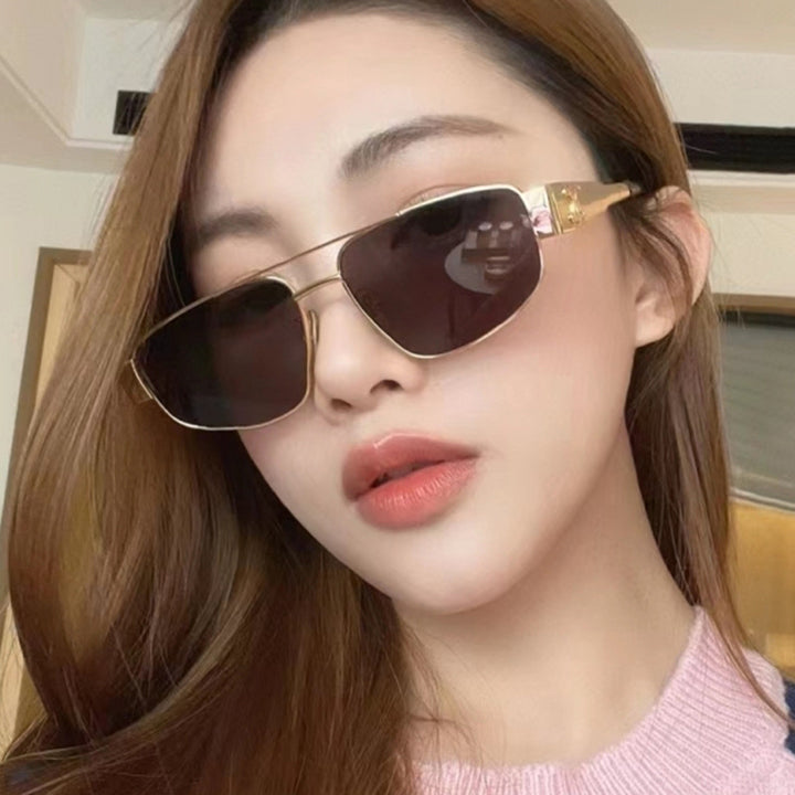 Double beam cat eye sunglasses