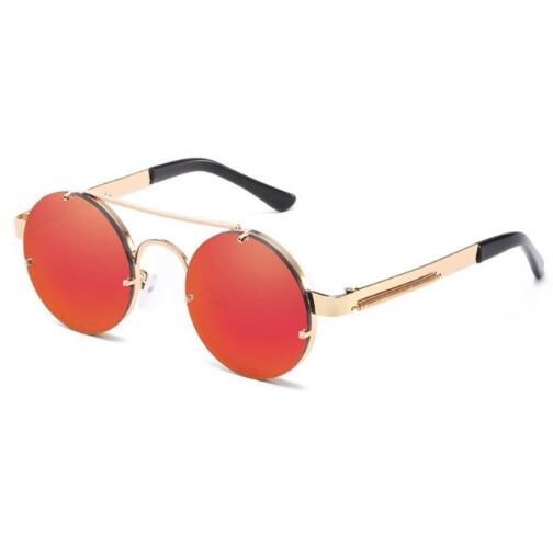 Retro Round Steampunk Sunglasses