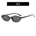 Elliptical small frame sunglasses