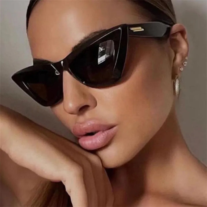 Women's retro square glasses with sunglasses