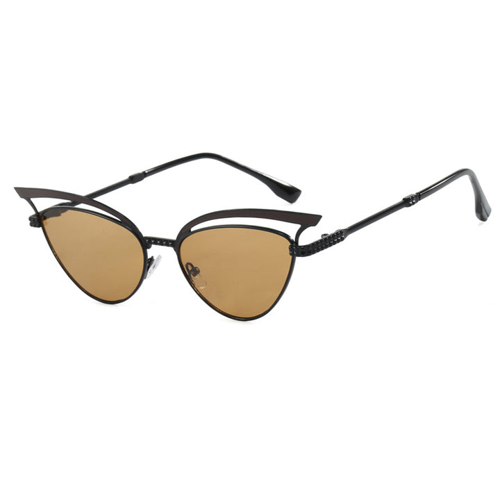 Cat eye hollow sunglasses