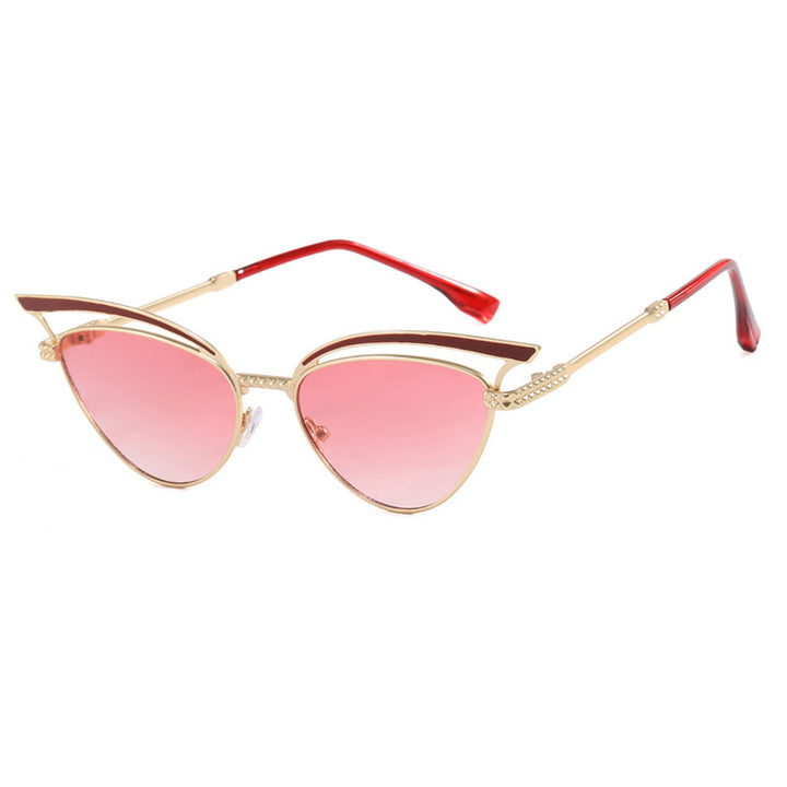 Cat eye hollow sunglasses