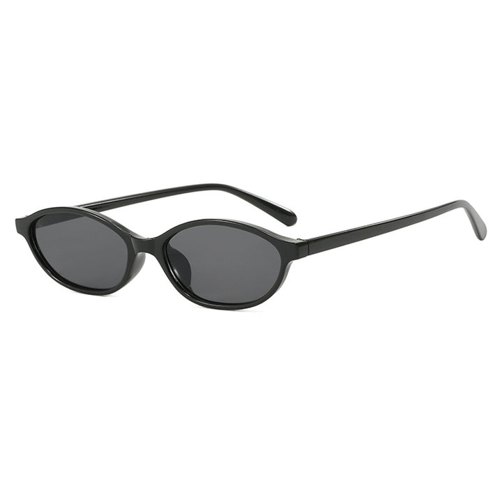 Elliptical small frame sunglasses