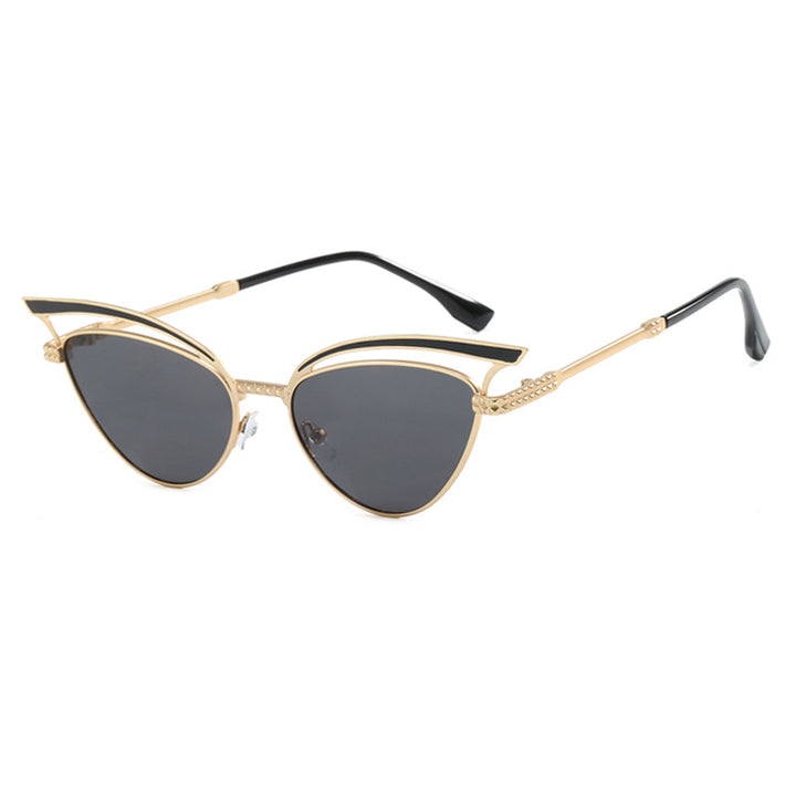 Cat eye hollow sunglasses