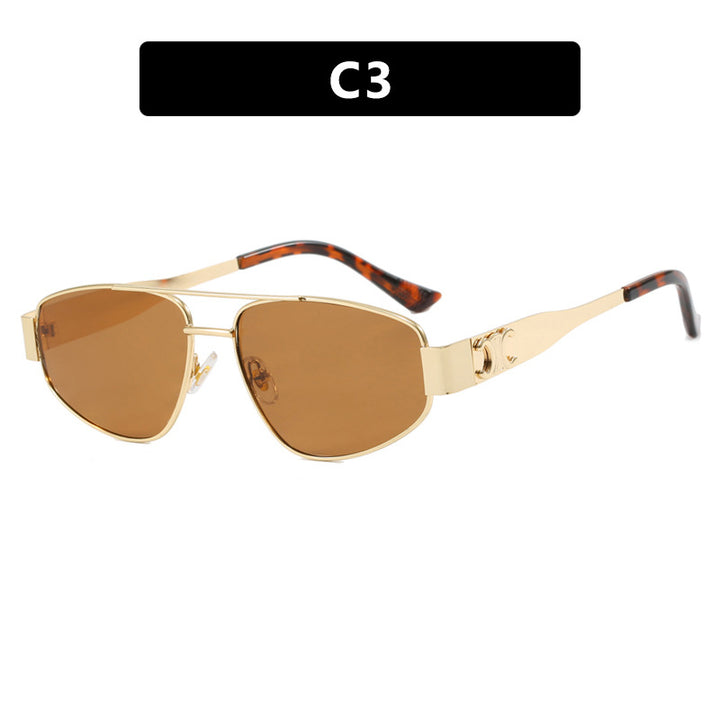 Double beam cat eye sunglasses