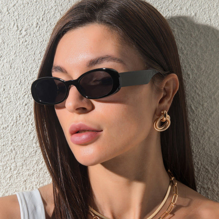 New Retro Oval Small Frame Sunglasses